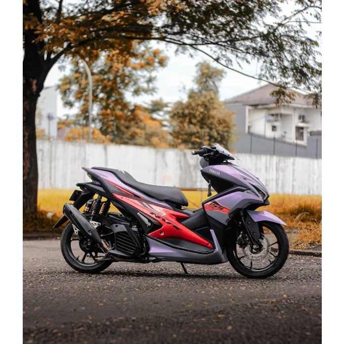 STRIPING STICKER AEROX NVX 155 TRANSPARAN CANDY ORANGE SPECIAL COLOR