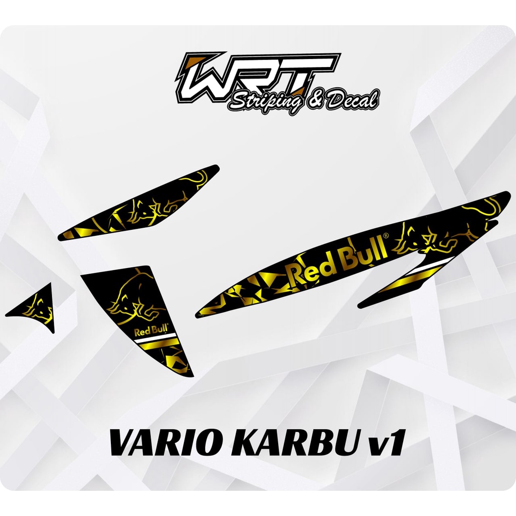 Striping Vario 110-Stiker Lis Decal Vario 110 Karbu RedBull