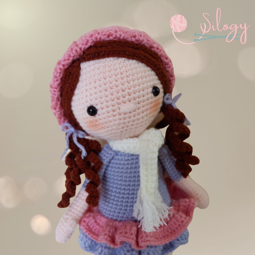 Amigurumi Boneka Rajut Anak Perempuan Lily Girl