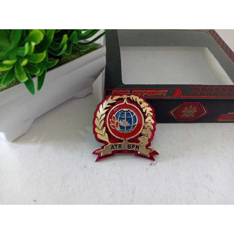 Pin Lencana Eselon BPN Cat Merah Exclusive