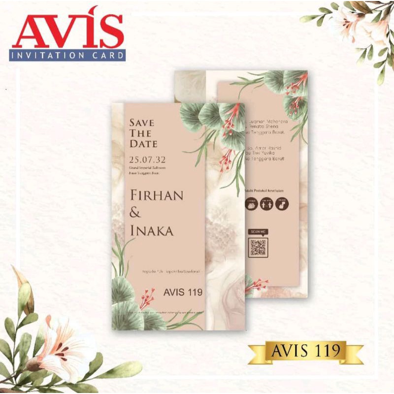 AVIS 119 BLANKO UNDANGAN