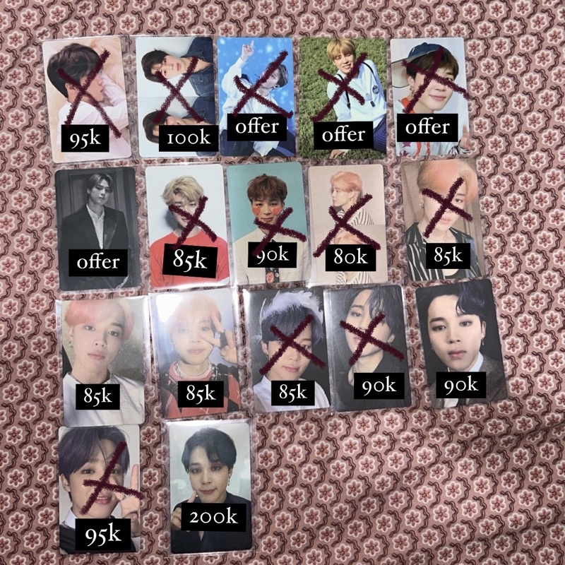 PHOTOCARD OFFICIAL JIMIN BTS TEAR HER ANSWER PERSONA MOTS LY SEOUL SEASON GREETINGS MUSTER