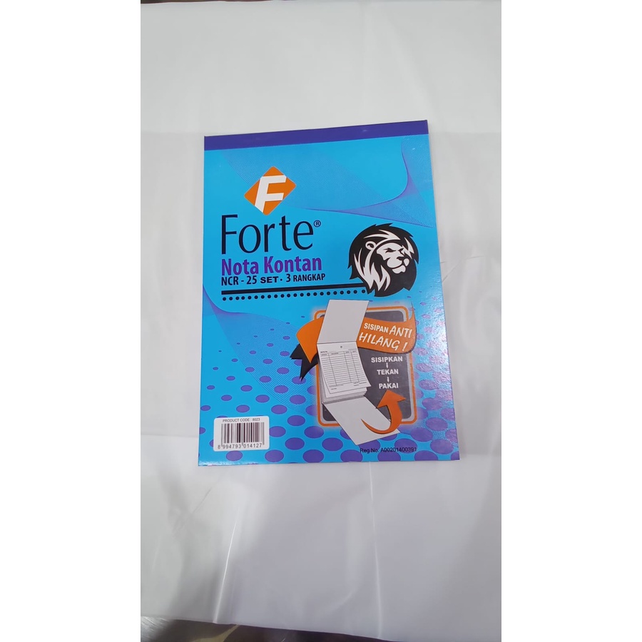 

Nota Kontan 3 Ply Kecil Ncr K3 25 Set Forte 3 Rangkap