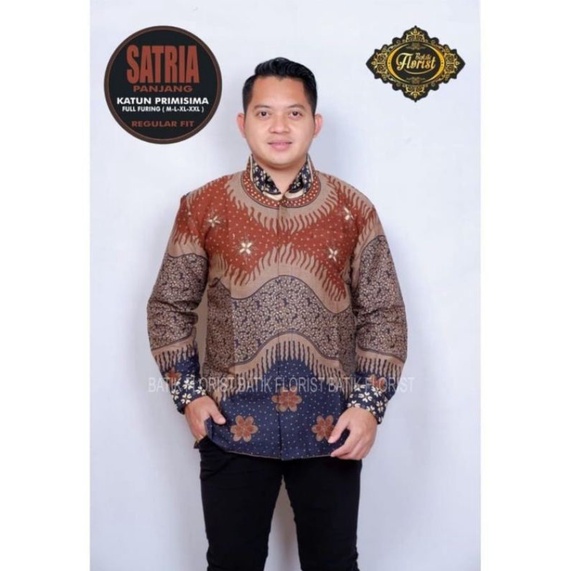 BATIK PRIA TERBARU S M L XL XXL BAJU kemeja batik pria lengan PENDEK PANJANG PREMIUM Ori Florist