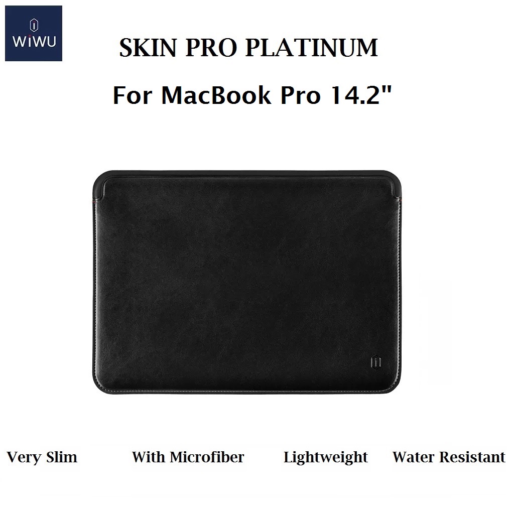 AKN88 - WIWU Skin Pro Platinum 14.2 - Microfiber Leather - Sarung Laptop 14.2