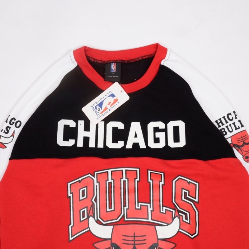 Crewneck Chicago Bulls Comby RedBlack Fulltag