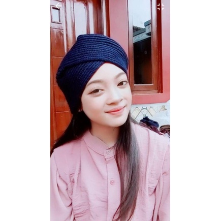 ciput rajut turban instan