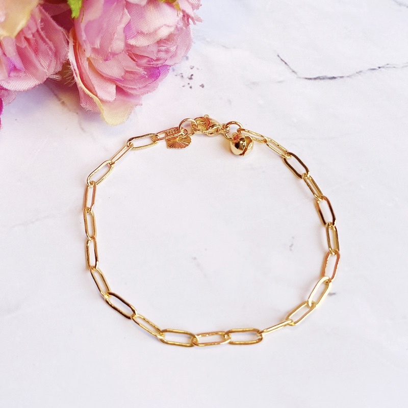 Gelang Wanita Fashion Korea Model Rantai Anti Karat