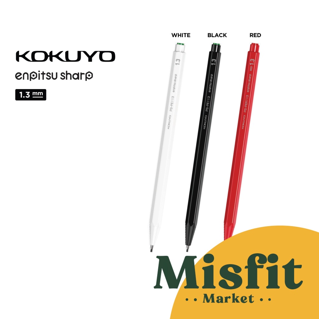 

HJK Kokuyo Enpitsu Mechanical Pencil 0.3 0.5 0.7 0.9 1.3 mm Pensil Mekanik Mekanikal