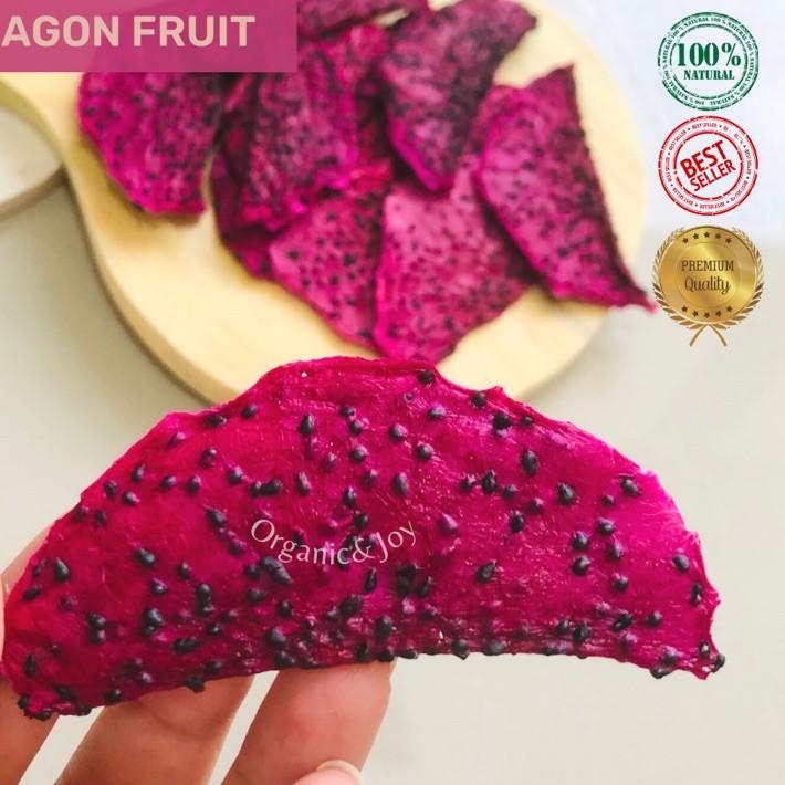 

⇞ Organic&Joy• Dried Red Dragon Fruit/Buah Naga Kering (tanpa gula,snack sehat,camilan anak) ホ