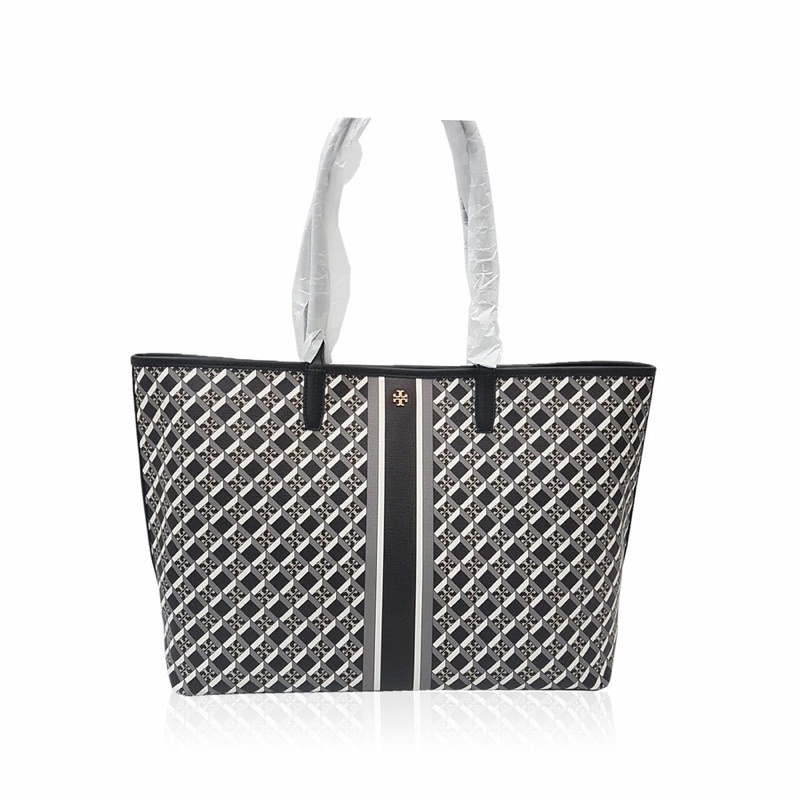 Tory Burch Leather Trimmed Tote Bag TB 82398