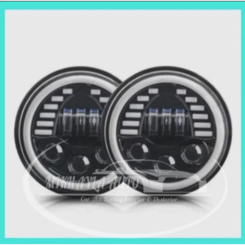 Head Lamp Lampu LED Daymaker 7"Inch Jimny Jeep Hardtop Rubicon