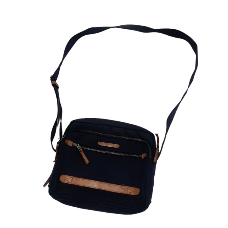 TUMI SHOULDER BAG NAVY BLUE DALSTON CLIFTON CROSSBODY SECOND