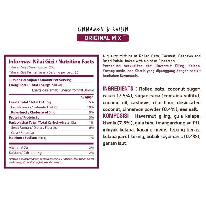 

Granola Creations - Cinnamon & Raisin 1000G 022