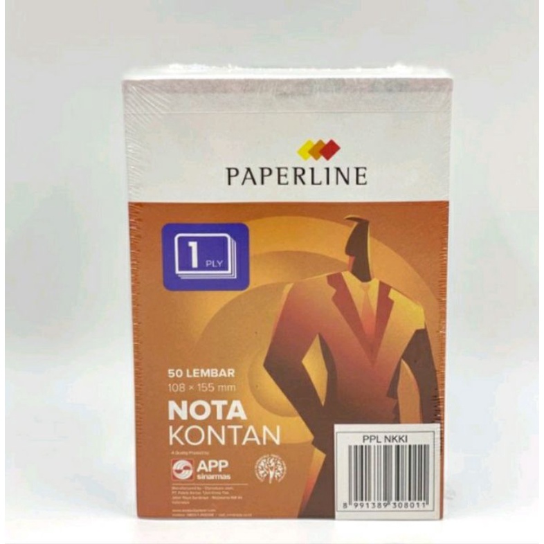 

BUKU NOTA KONTAN PAPERLINE 50 LEMBAR PPL KECIL K1 1 PLY