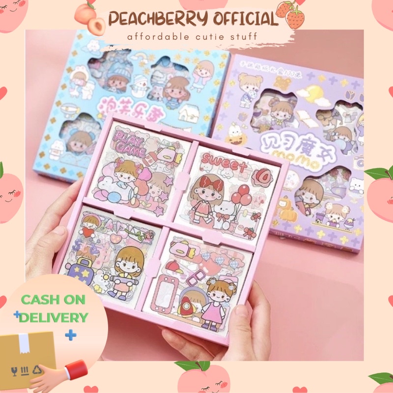 STICKER MOMO WATERPROOF CUTE STIKER LUCU UNTUK DECO DIARY BOTOL MOTIVASI JURNAL