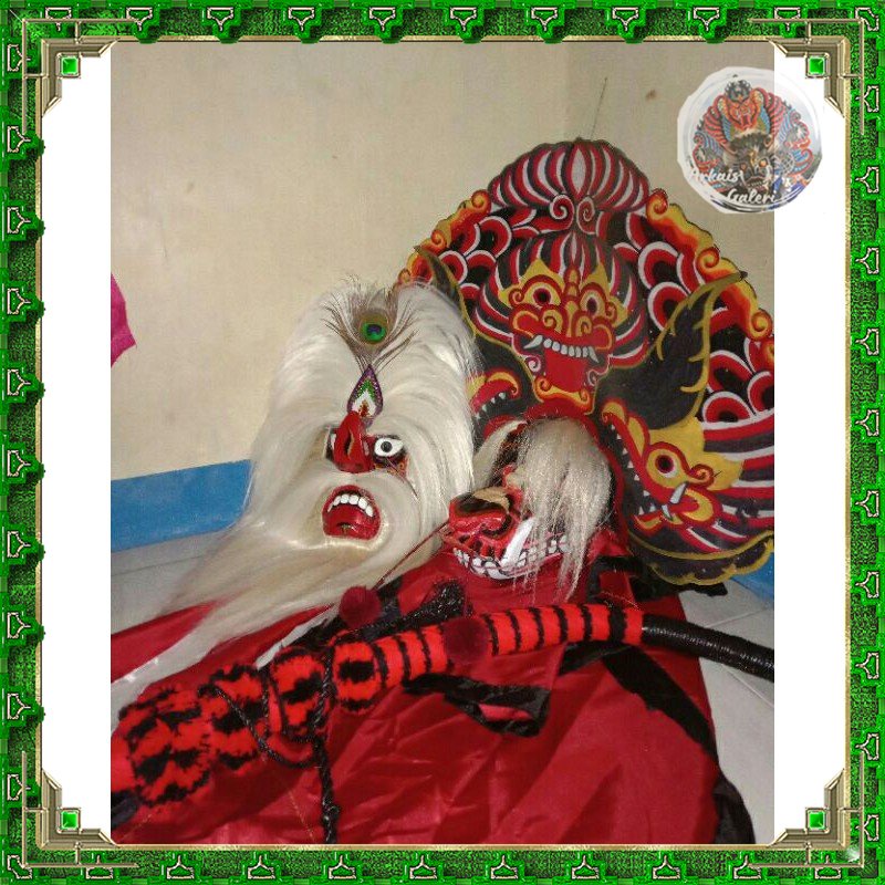 Barongan devil barongan kayu asli barongan anak