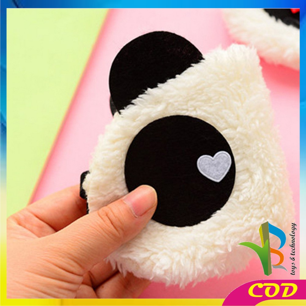 RB-C480 Penutup Mata Tidur Motif Panda / Penutup Mata Ekspresi / Masker Tidur Karakter Sleeping Eye Panda