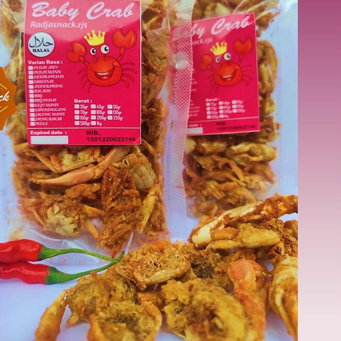 

6.6 MALL Baby Crab Crispy | Snack Cemilan Makanan Enak | Crab | Rajungan Krispy 50gr