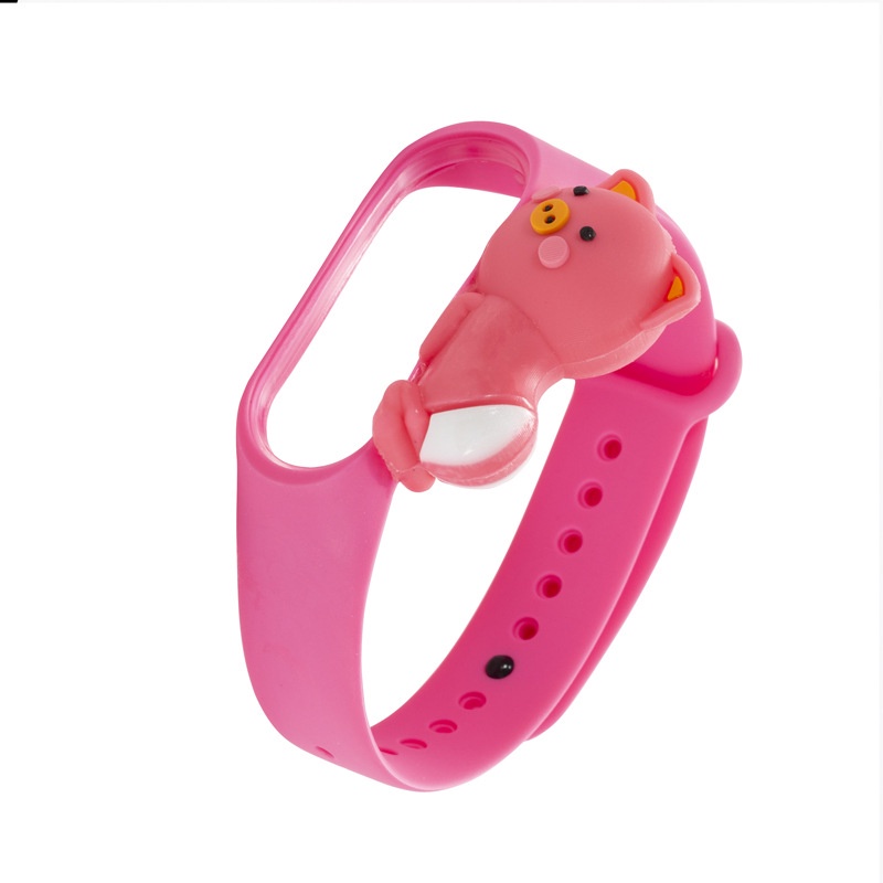 Cartoon Strap Xiaomi Band Mi Band 3 4 5 6 Cute Soft Strap M6 M7 Smartwatch Replacement Band