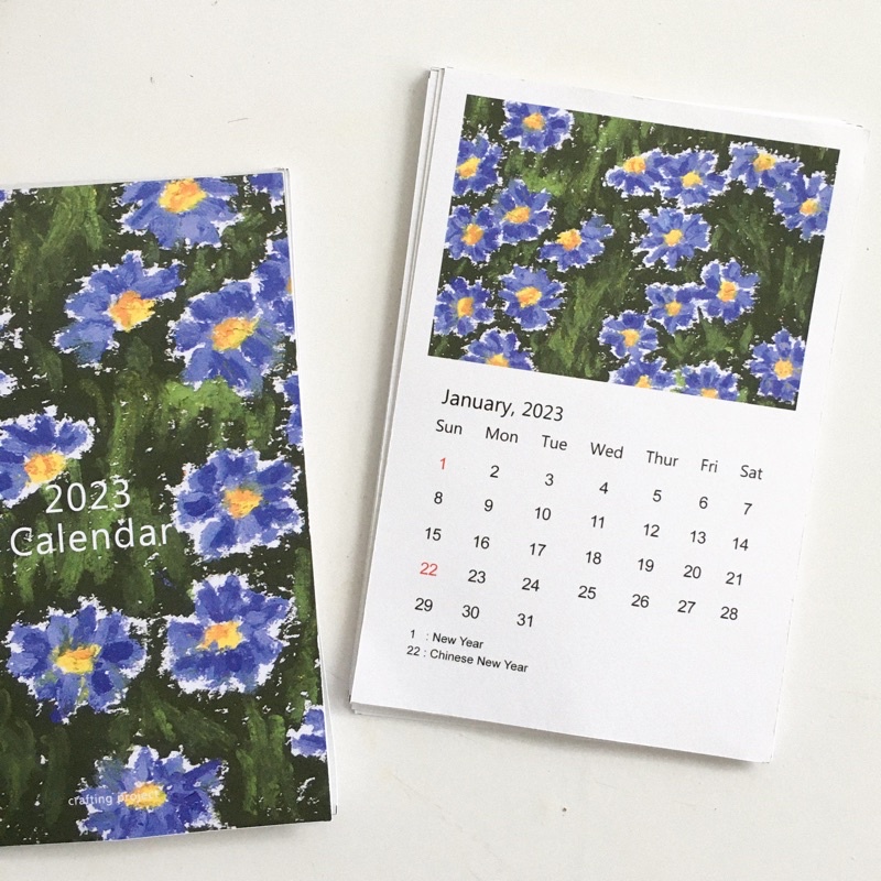 

2023 Calendar / Kalender Aesthetic / Kalender Meja / Mini Calendar / Dekorasi Meja