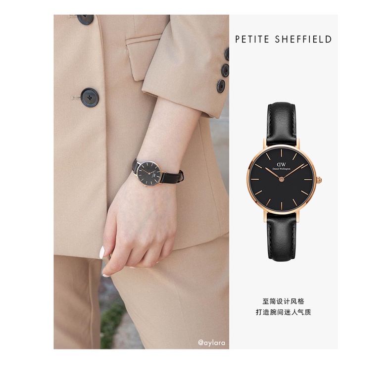 【Beli 1 Gratis 5】Jam Tangan Wanita Dw Anti Air Daniel Wellington Wanita Jam Dw Original Wanita With ✔Paket box + Paperbag + Manual✔ 30mm||Jam Tangan Wanita D.W Polos Balok Rantai Diameter 30mm