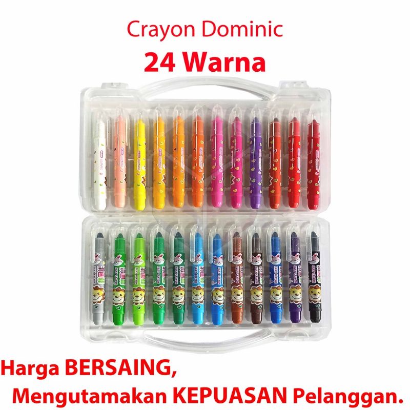 

Crayon Putar Fancy Murah isi 24 Warna Hard Case / Krayon Minyak Motif 24 Batang / Oil Pastel Twister 24 Colors For Drawing Water Resistant