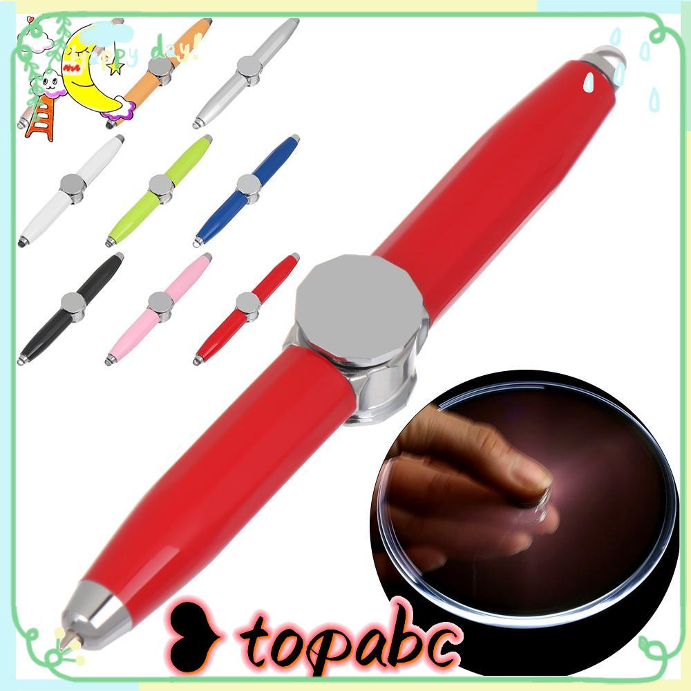 Top Fidget Spinner Pen Kreatif Berputar Gyroscope LED