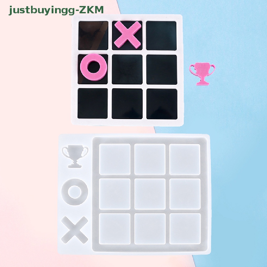 [Tinggal Belig] 1Pc Kecil Tic Tac Toe OX Catur Game Cermin Cetakan Casg Silikon Alat Perhiasan [RICO]