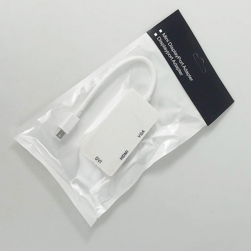 Konverter 3-in-1 Mini Displayport / Thunderbolt to HDMI / DVI / VGA Converter Adapter Cable For MacBook