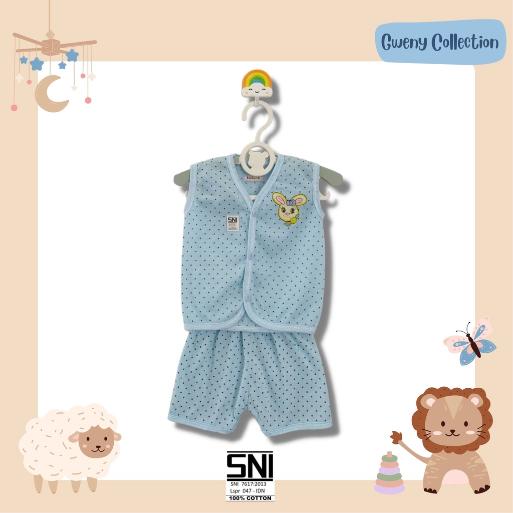 SETELAN BAJU&amp;CELANA LENGAN PENDEK, LENGAN PANJANG, TANPA LENGAN/KUTUNG BAJU SETELAN ANAK BAYI/NEWBORN UNISEX (ADT)