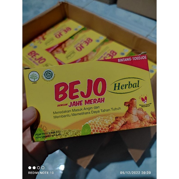 

Bejo Jahe merah isi 6 sachet
