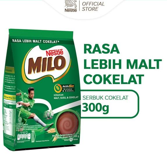 

MILO ACTIV-GO Susu Coklat Pouch 300g TERLARIS TERPERCAYA ORIGINAL