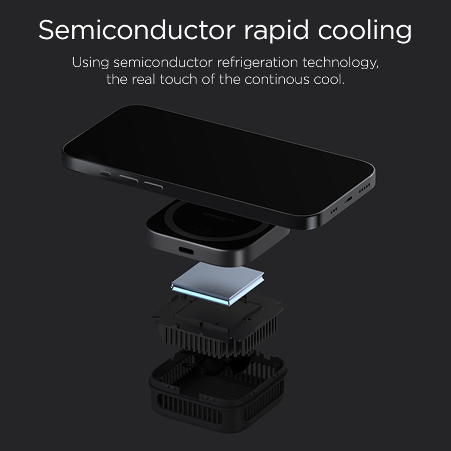 KIIP FW5 Wireless Charging Magnetic Cooler 2 in 1 - Wireless Charger - Cooling Fan