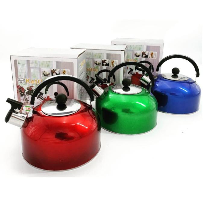 TERBARU ㊊ Teko Bunyi Siul 5 Liter Whistling Kettle Stainless Steel Warna 5 liter ❁