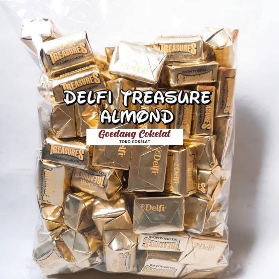

ナ Coklat Delfi Treasures Almond Cookies 1KG (96PCS) Berkualitas