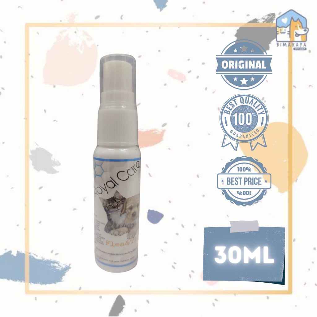 ROYAL CARE SPRAY FLEA &amp; TICK 30 ML // OBAT KUTU KUCING DAN ANJING