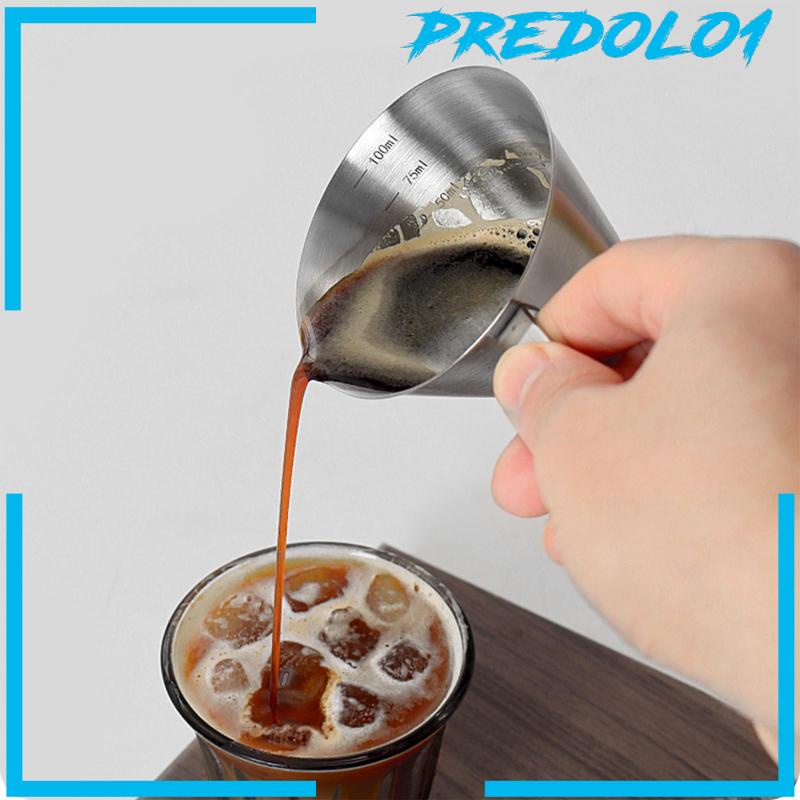 [Predolo1] Gelas Takar Espresso 100ml Mug Kopi Dengan Skala Cangkir Teh Susu Untuk Dapur