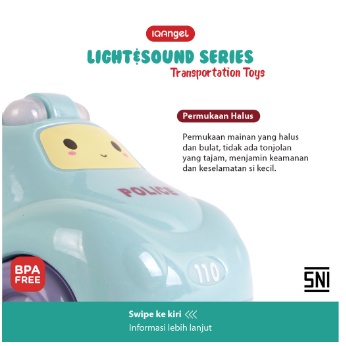 BABIESFIRST IQ698 LIGHT &amp; SOUND TRANSPORTATION CAR TOYS Mainan Mobil