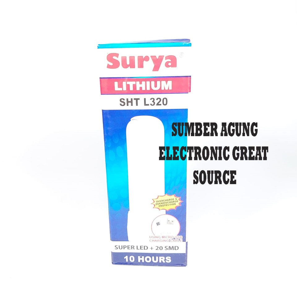 Surya SHTL320 320 Emergency LED 3W Tahan 6Jam Batre Lithium Awet