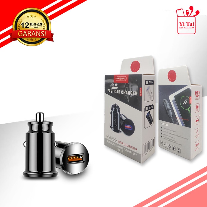 CAR CHARGER YITAI 1 PORT QC 3.0  CHARGER MOBIL FAST CHARGER - CCG02 - BD