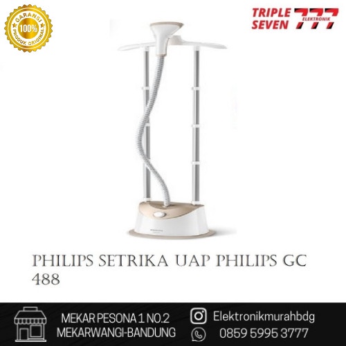 Philips Setrika Uap GC488|60 - 1.8L Kapasitas Tangki, Suhu Tinggi Hingga 160°C