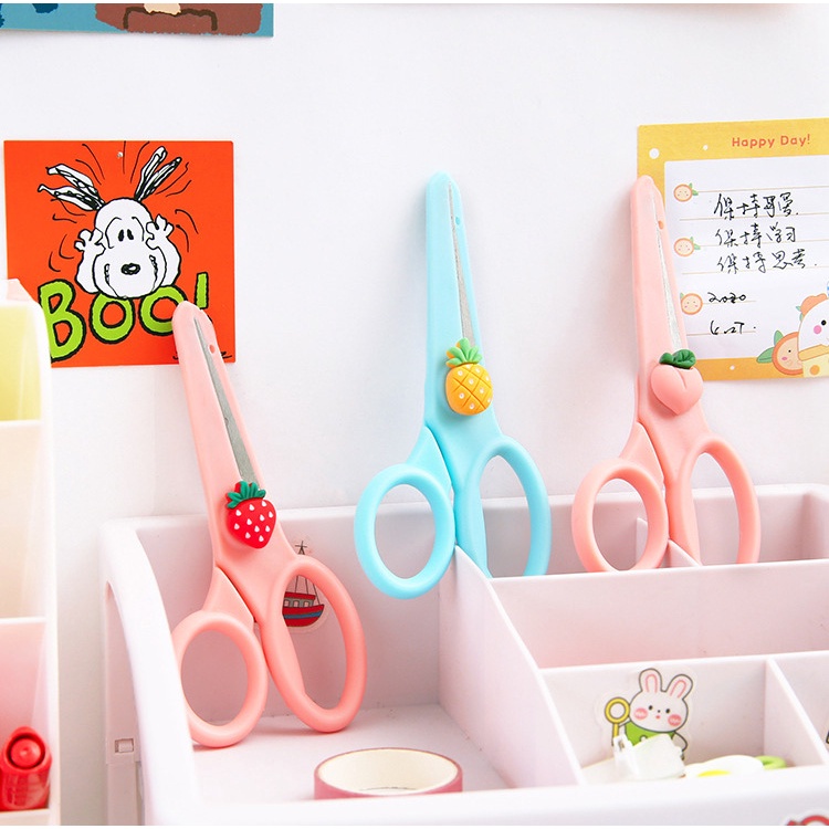 T&amp;Y Gunting Cute Alat Tulis Anak Sekolah Kartun Diy Kertas Buatan Tangan Kantor Kecantikan Portabel Scissors Murah