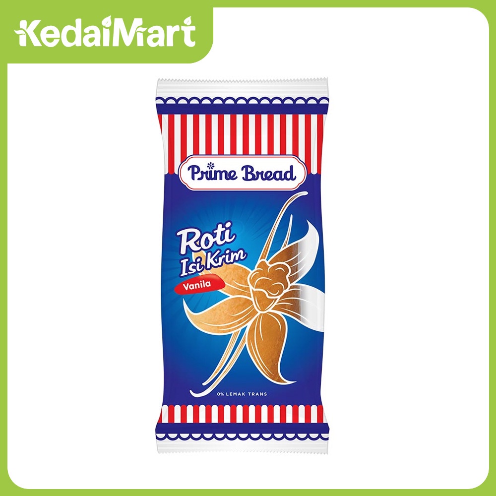 

Prime Roti Manis Isi Krim Vanilla 50 Gram