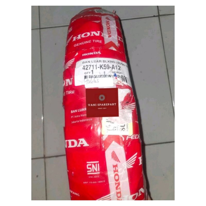 BAN LUAR TUBLESS HONDA FEDERAL BELAKANG 90/90-14 BELAKANG MATIK MATIC VARIO BEAT TUBLESS HONDA ORI T