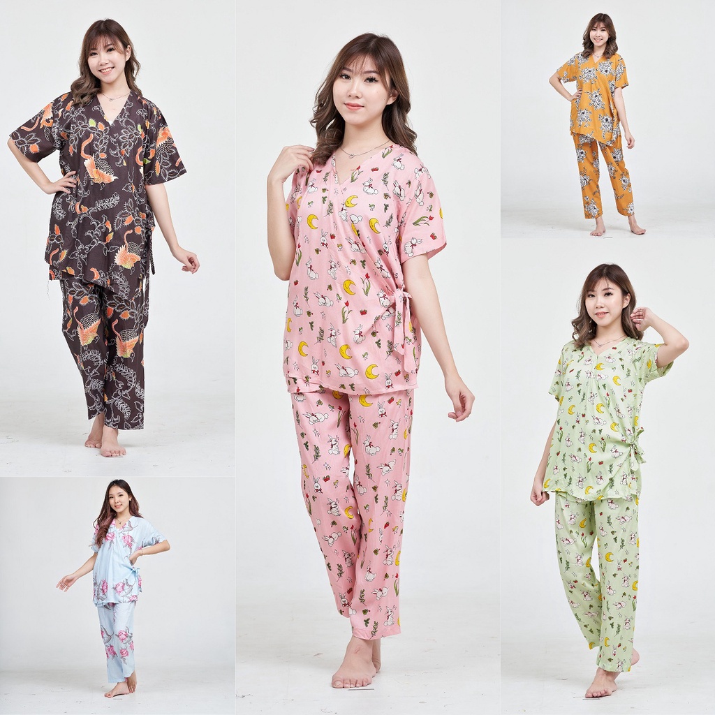 IZANY Piyama Kimono Dewasa Katun Eropa Premium