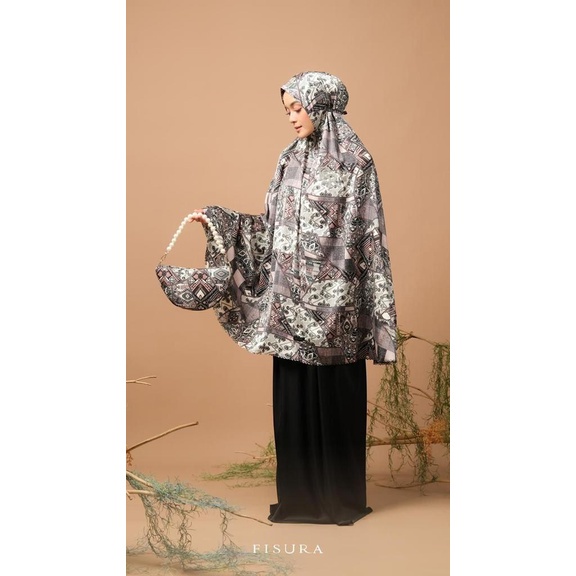 Mukena Mukenah Silk Premium Terbaru Aisyah Printing Pearl Series Ori Fisura Scraft