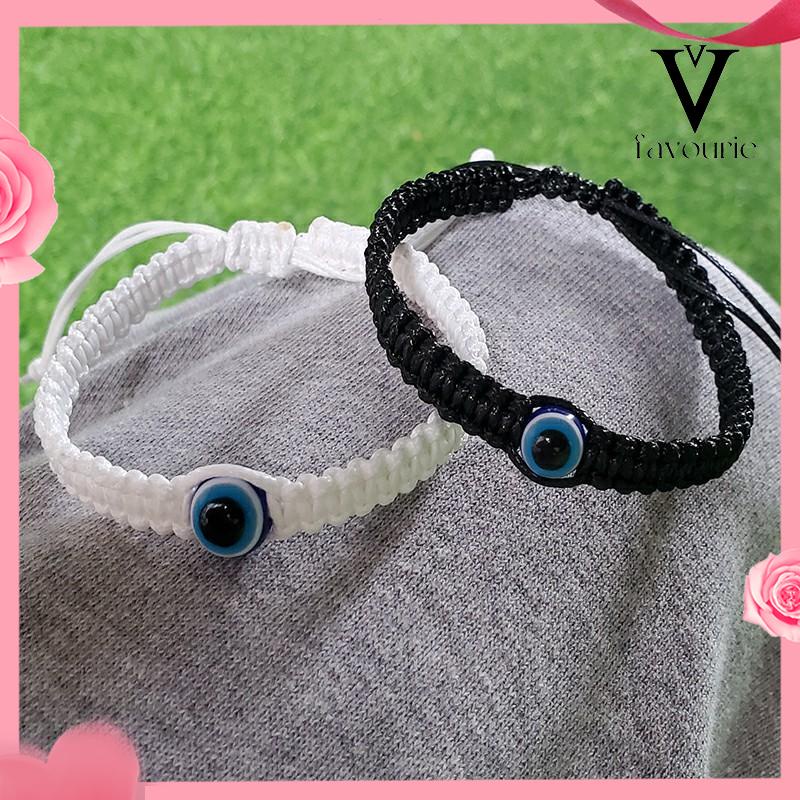 CODGelang Tali Simple Evil Eye Biru Gelang Merah Keberuntungan-FA