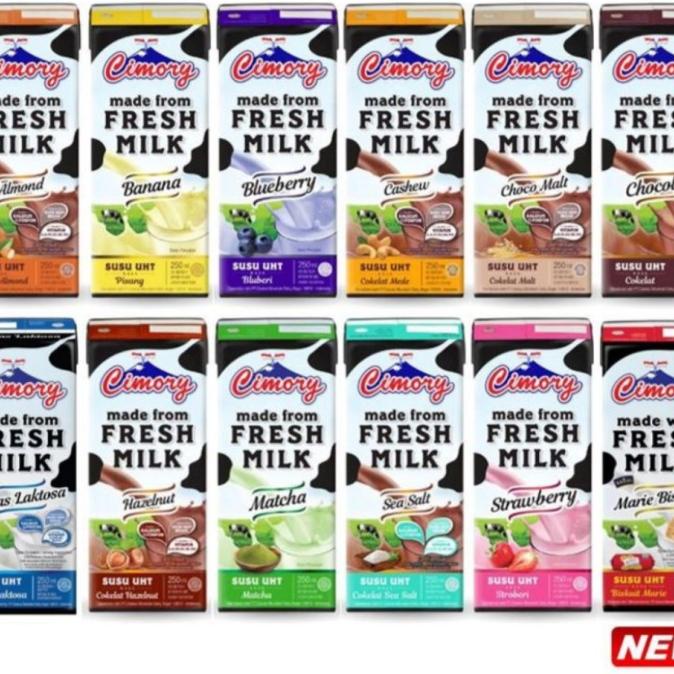 

Susu Cimory UHT Fresh milk 250ml 1dus isi 24pcs boleh mix TERLARIS TERPERCAYA ORIGINAL