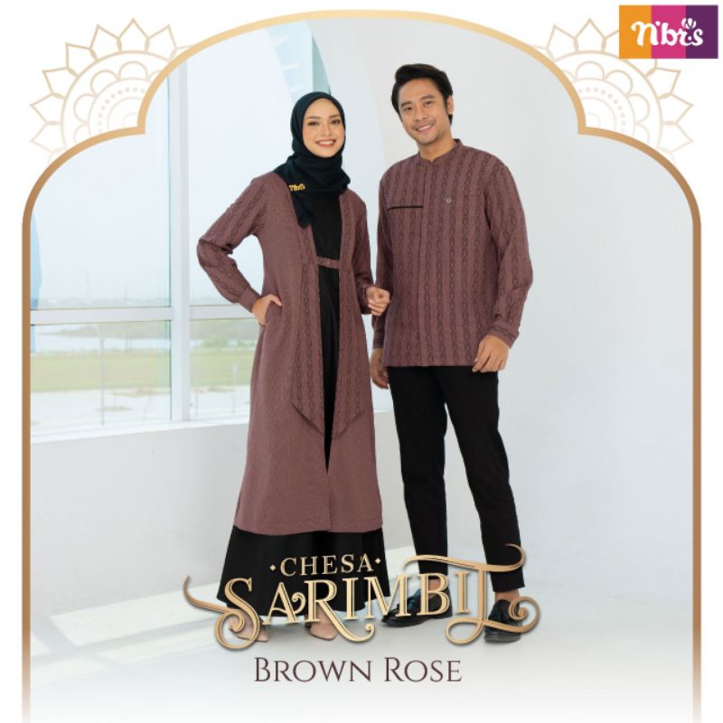 NIBRAS SARIMBIT CHESA BROWN ROSE COUPLE KELUARGA